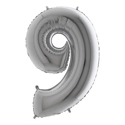 Folieballon nmr. 9 - Kleuren selecteerbaar