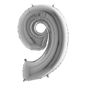 Folieballon nmr. 9 - Kleuren selecteerbaar
