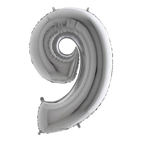 Folieballon nmr. 9 - Kleuren selecteerbaar
