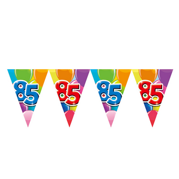 Vlaggenlijn 10m 2-Zijdig bedrukt ‘85’