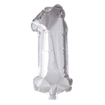 Folieballon nmr. 1 - Kleuren selecteerbaar