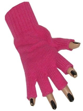 Vingerloze handschoenen fuchsia