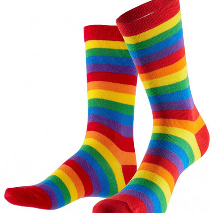 Sokken gestreept regenboog
