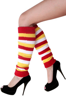 Beenwarmers rood/wit/geel