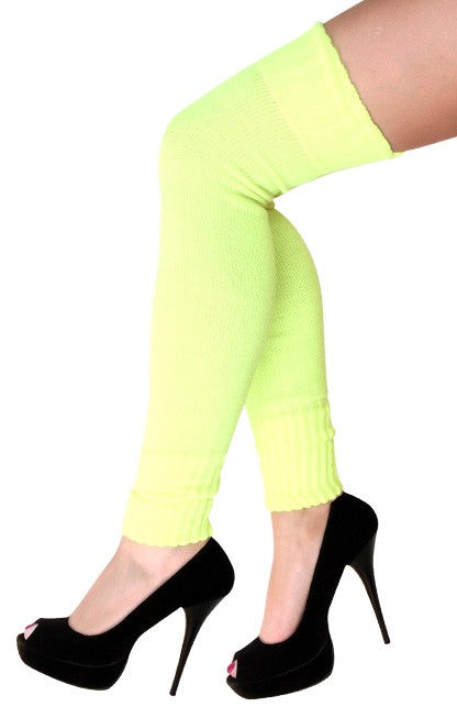 Beenwarmers lang fluor geel