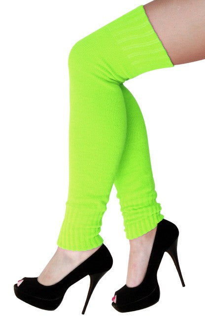 Beenwarmers lang fluor groen