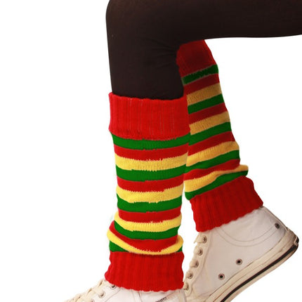 Beenwarmers rood/geel/groen voor kinderen