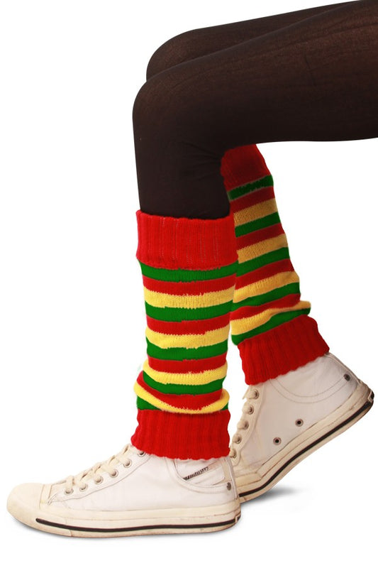 Beenwarmers rood/geel/groen voor kinderen