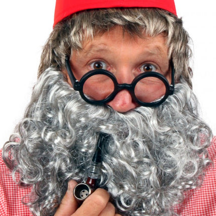 Baard Ploppy grijs