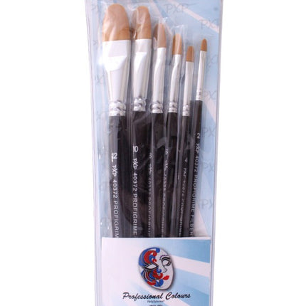 PXP Professional Colours 6 brushes Filbert profigrime synthetic