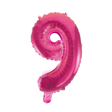 Folieballon nmr. 9 - Kleuren selecteerbaar