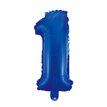 Folieballon nmr. 1 - Kleuren selecteerbaar