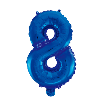 Folieballon nmr. 8 - Kleuren selecteerbaar