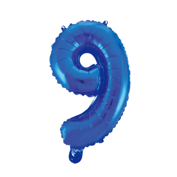 Folieballon nmr. 9 - Kleuren selecteerbaar