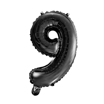 Folieballon nmr. 9 - Kleuren selecteerbaar