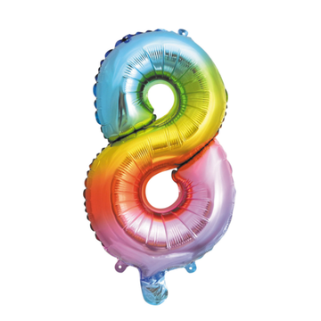 Folieballon nmr. 8 - Kleuren selecteerbaar
