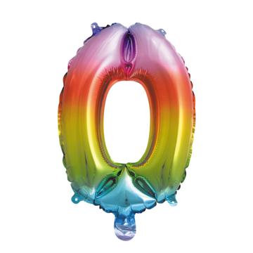 Folieballon nmr. 0 - Kleuren selecteerbaar