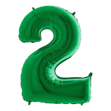 Folieballon nmr. 2 - Kleuren selecteerbaar