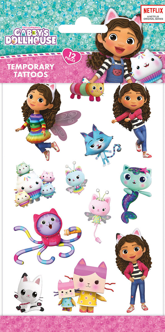 12x Plak Tattoos Gabby`s Dollhouse
