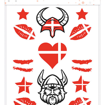 12x Plak Tattoo Denemarken