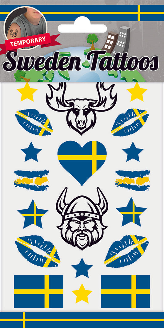 12x Plak Tattoo Zweden