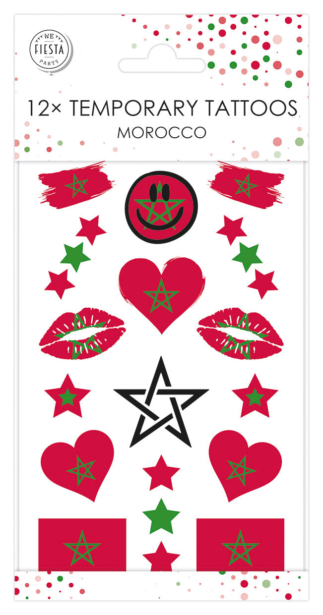 12x Plak Tattoo Marokko