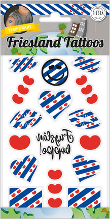 12x Plak Tattoo Friesland / Fryslân