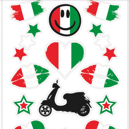 12x Plak Tattoo Italië
