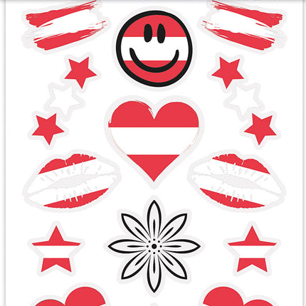12x Plak Tattoo Oostenrijk