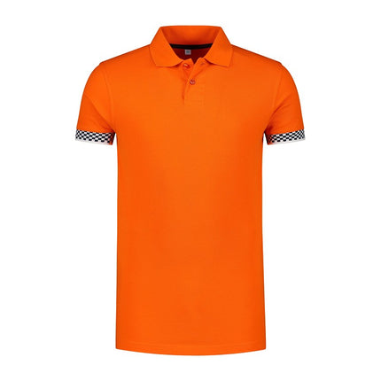 Oranje Heren Polo met Formule 1 Bandje F1