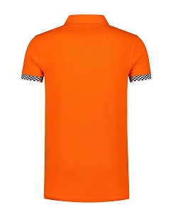 Oranje Heren Polo met Formule 1 Bandje F1