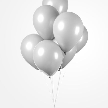 25 Ballonnen 12″ Cool Grijs