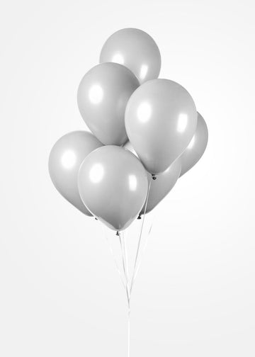 25 Ballonnen 12″ Cool Grijs