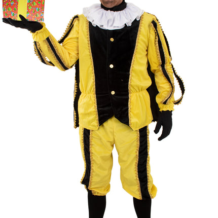 Pieten pak / Piet kostuum - Zwart / Geel unisex