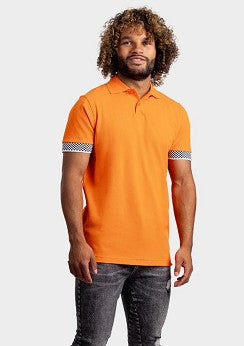 Oranje Heren Polo met Formule 1 Bandje F1
