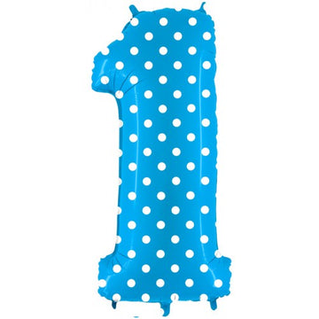 Folieballon nmr. 1 - Kleuren selecteerbaar