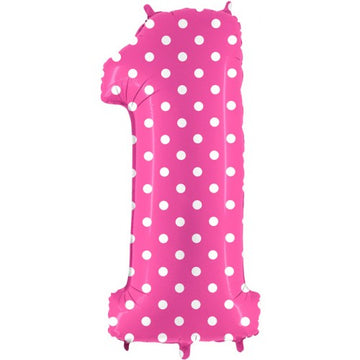 Folieballon nmr. 1 - Kleuren selecteerbaar