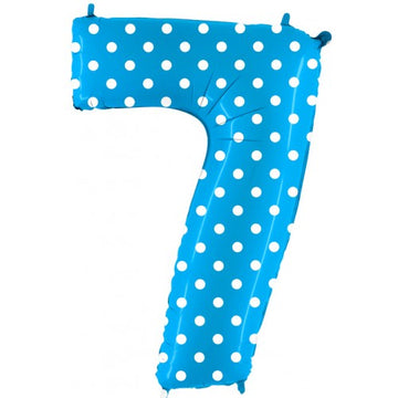 Folieballon nmr. 7 - Kleuren selecteerbaar