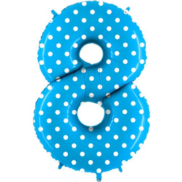 Folieballon nmr. 8 - Kleuren selecteerbaar