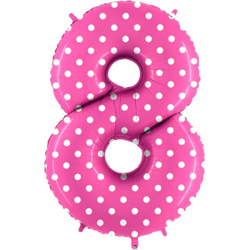 Folieballon nmr. 8 - Kleuren selecteerbaar