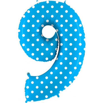 Folieballon nmr. 9 - Kleuren selecteerbaar