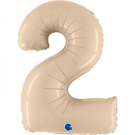 Folieballon nmr. 2 - Kleuren selecteerbaar