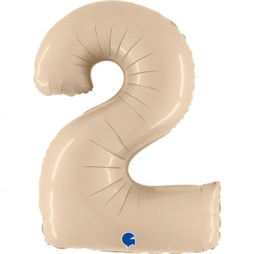 Folieballon nmr. 2 - Kleuren selecteerbaar