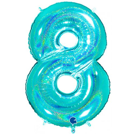 Folieballon nmr. 8 - Kleuren selecteerbaar