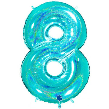 Folieballon nmr. 8 - Kleuren selecteerbaar