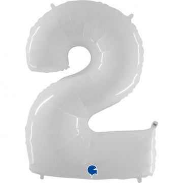 Folieballon nmr. 2 - Kleuren selecteerbaar