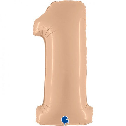 Folieballon nmr. 1 - Kleuren selecteerbaar