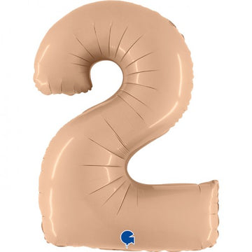 Folieballon nmr. 2 - Kleuren selecteerbaar