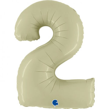 Folieballon nmr. 2 - Kleuren selecteerbaar