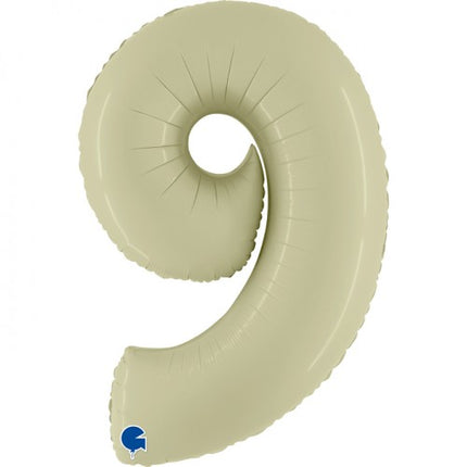 Folieballon nmr. 9 - Kleuren selecteerbaar